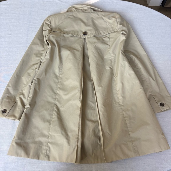 Cole Haan Short Women's Trench Coat Beige M | Classic - Picture 5 of 8